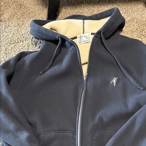 Men's Navy Blue Hoodie Jacket /never worn